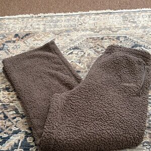 SKIMS Cozy Brown Sherpa Pants